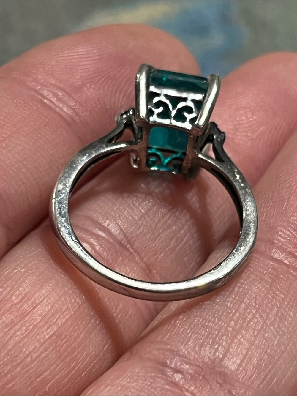 Chuck Clemency STS Sterling Silver 925 Tourmaline Amethyst Ring - Size 5.75 - Picture 7 of 9